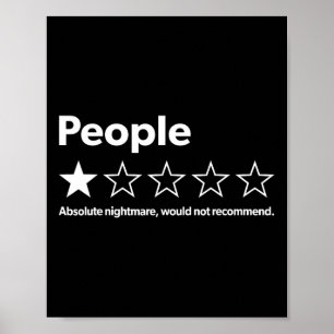 Lönsam recensionsgranskning. Personer absolut skul Poster