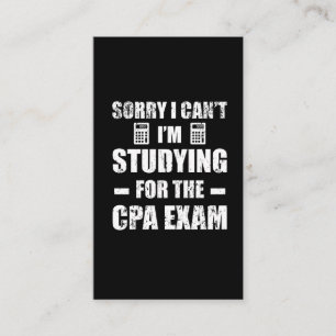 Lönsam redovisning av CPA Exam-studier Visitkort