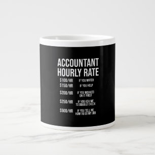 Lönsam redovisning av timtaxor CPA Humor Jumbo Mugg
