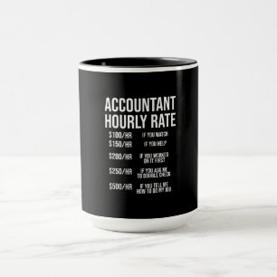 Lönsam redovisning av timtaxor CPA Humor Mugg