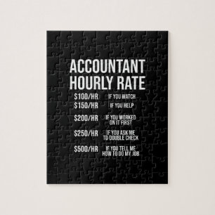 Lönsam redovisning av timtaxor CPA Humor Pussel