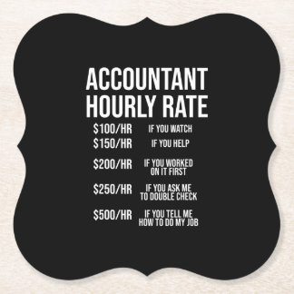Lönsam redovisning per timme i CPA Humor Underlägg Papper