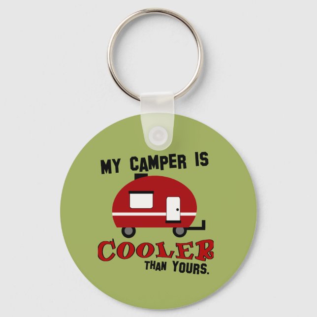 Lönsam Retro Camper-nyckelkedja Nyckelring (Framsida)