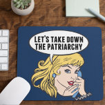 Lönsam Retro Feminist-pop Art-antipatriarki<br><div class="desc">Låt oss ner patriarkatets gåva. Cute retro-popkonsfeminismen för en stark valvänlig kvinna som röstar för kvinnligt ledarskap i land. Stå upp för kvinnors höger och kvinnors egenmakt med denna tecknad i coola politiskt humor som har en söt blondinledare som planerar en kvinnomarsch på en vintage telefon med ett lustigt citat...</div>