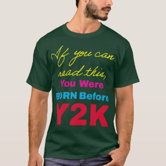Lönsam Retro-kursiv design om du kan läsa den här T Shirt