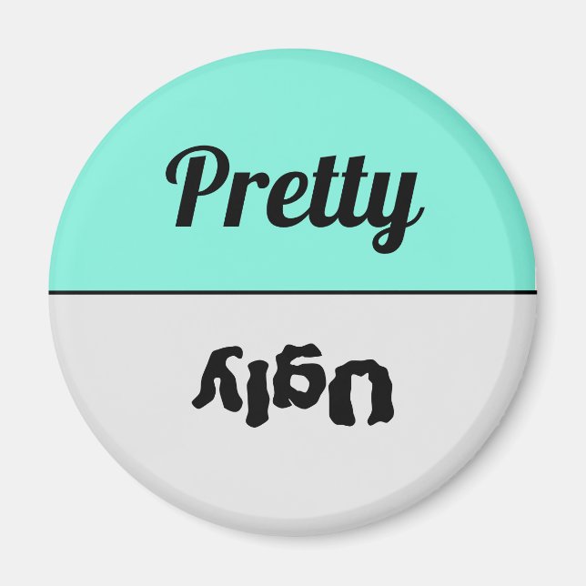 Lönsam Reversible Söt Ugly Dishwasher Magnet (Framsidan)