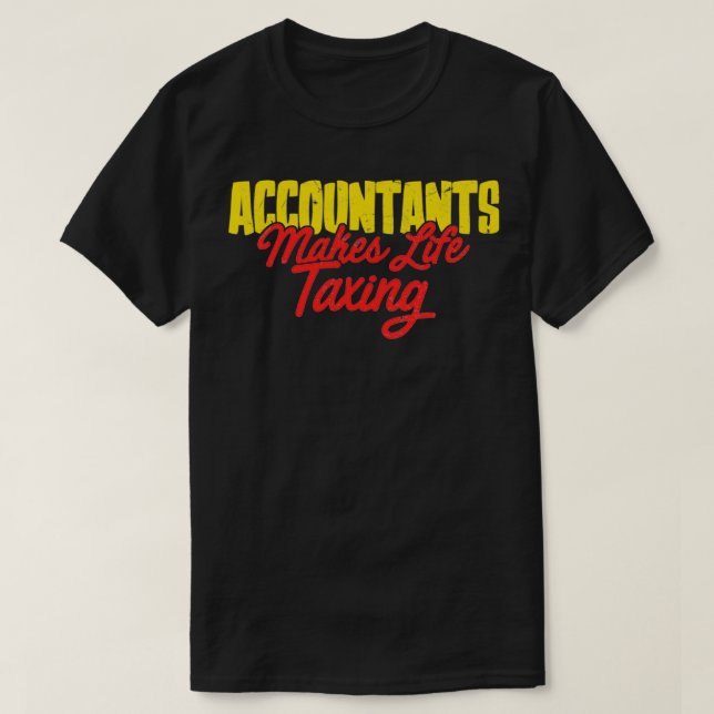 Lönsam revisor för skattepengar t shirt (Design framsida)