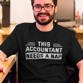 Lönsam revisor Napping Quote CPA Humor T Shirt