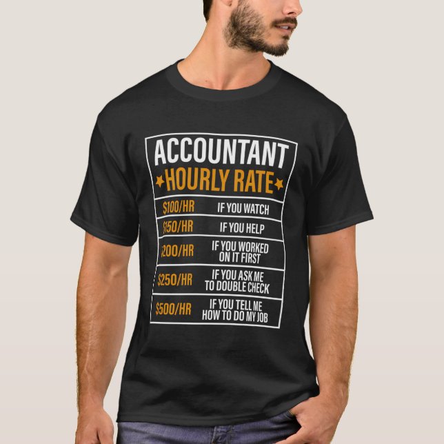 Lönsam revisor - timtaxering Humor T Shirt (Framsida)