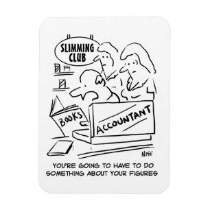 Lönsam revisorskontroll Slimming Klubb Figurer Magnet
