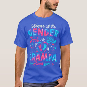 Lönsam Rosa eller Blå Grampa Kärlek som du Gender T Shirt