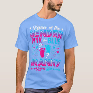 Lönsam Rosa eller Blå Granny Kärlek Du Gender Visa T Shirt