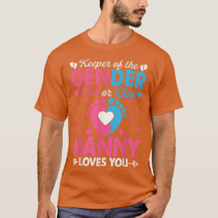 Lönsam Rosa eller Blå Nanny Kärlek Du Gender Revea T Shirt