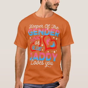 Lönsam Rosa eller Blå pappa Kärlek Du Gender Revea T Shirt