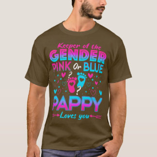 Lönsam Rosa eller Blå Pappy Kärlek Du Gender Revea T Shirt