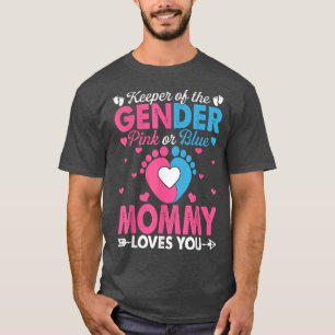 Lönsam Rosa eller Blått Mamma Kärlek Du Gender Vis T Shirt