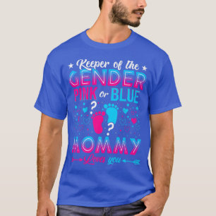 Lönsam Rosa eller Blått Mamma Kärlek Du Gender Vis T Shirt