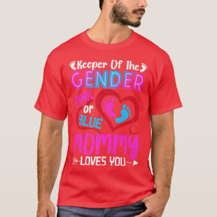 Lönsam Rosa eller Blått Mamma Kärlek Du Gender Vis T Shirt