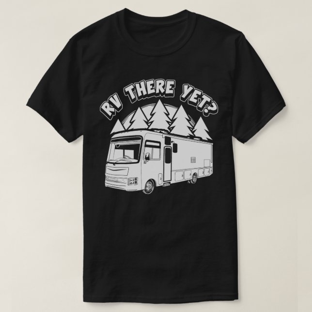 Lönsam RV Camping Class A Motorhome Family Vacatio T Shirt (Design framsida)