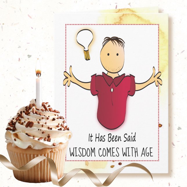 Lönsam Sassy-Tecknad för hans Personlig Birthday Kort (Skapare uppladdad)