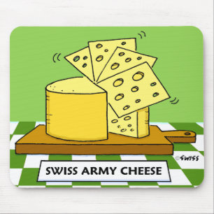 Lönsam schweizisk armé Cheese Tecknad Mouse Pad Musmatta