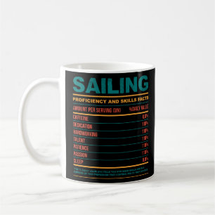 Lönsam segling, näringsmässiga fakta kaffemugg
