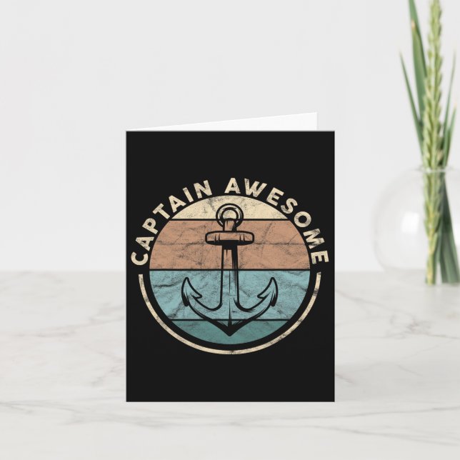 Lönsam segling Sailor Boat kapten Fantastisk Kort (Framsida)