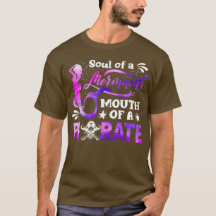 Lönsam Sjöjungfru Sailor Sjöjungfru Soul och Pirat T Shirt