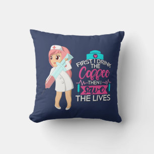 Lönsam sjuksköterska med stort Hypodermic Nål Kudde