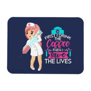 Lönsam sjuksköterska med stort Hypodermic Nål Magnet