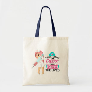 Lönsam sjuksköterska med stort Hypodermic Nål Tygkasse