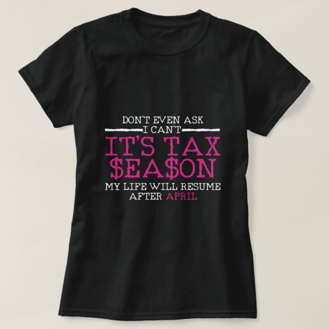 Lönsam skatteregleringsgåva t shirt (Design framsida)