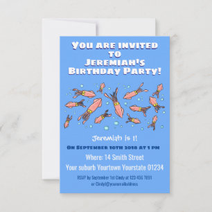 Lönsam skolgång med bubblor tecknad inbjudningar