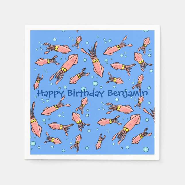 Lönsam skolgång med bubblor tecknad pappersservett (Framsidan)