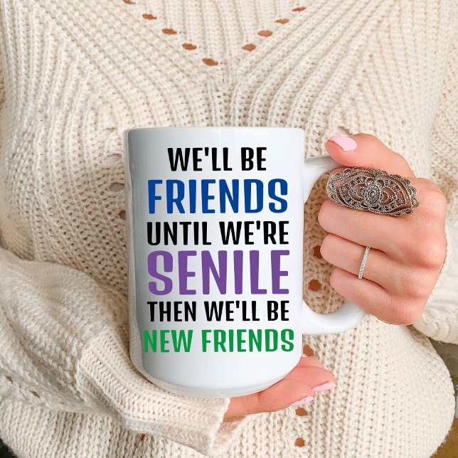 Lönsam skriptfrienddag | VÄNSKAP Mugg (Funny Script Best Friend Birthday | Friendship Mug)