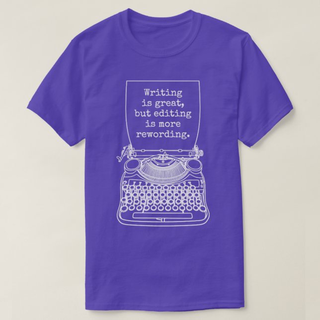 Lönsam skrivredigeringsrecour för skrivredigerings t shirt (Design framsida)