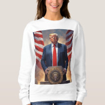 Lönsam slumpmässig Donald Trump Sweatshirt