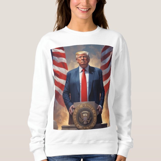 Lönsam slumpmässig Donald Trump Sweatshirt T Shirt (Framsida)