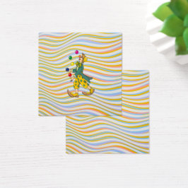 Lönsam sluten uppspelning med färgad Bollar Fyrkantigt Visitkort