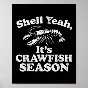 Lönsam Snäcka Ja, det är Kräftor Season Retro Craw Poster