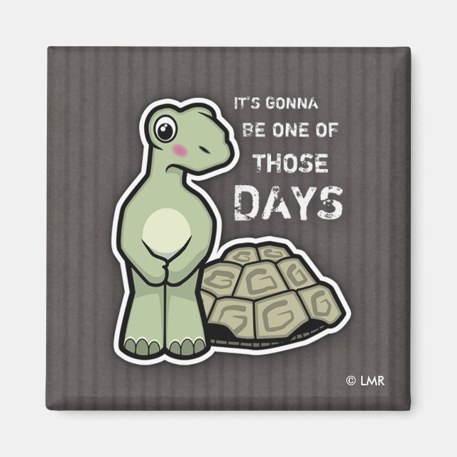 Lönsam Snäcka utan TecknadTortoise Magnet (Framsidan)
