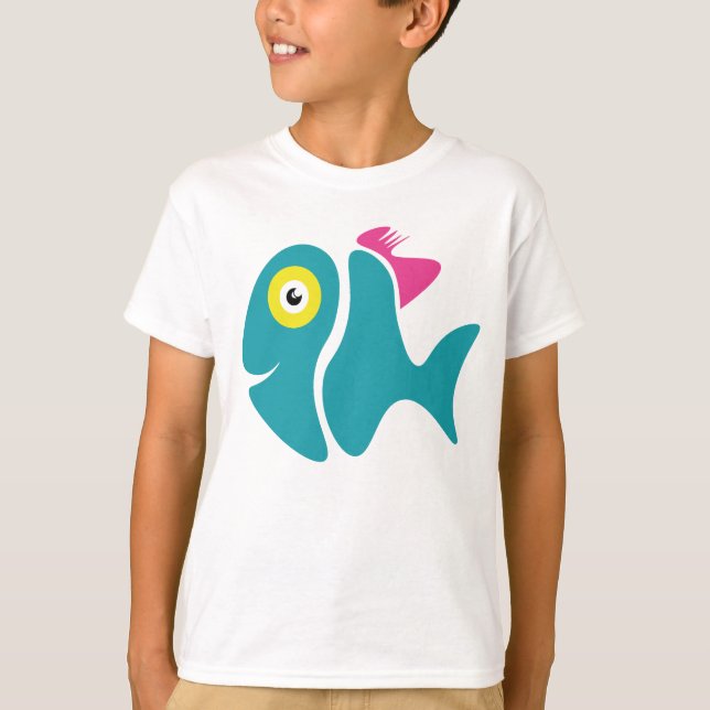 Lönsam Snyggt Fish T Shirt (Framsida)