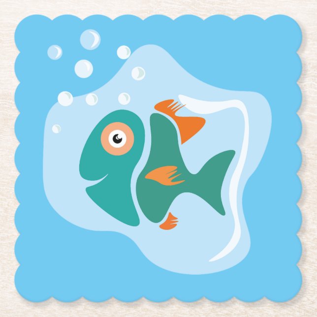 Lönsam Snyggt Fish Underlägg Papper (Framsida)