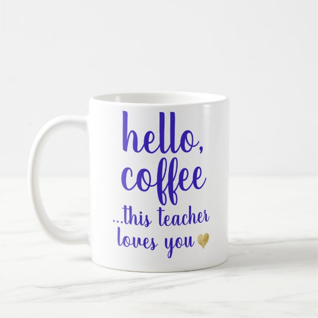 Lönsam Snyggt Hej Coffee Lacher Coffee Kaffemugg (Vänster)