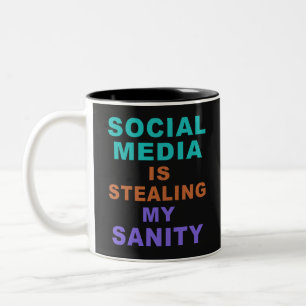 Lönsam "Social Media" anpassningsbar monogram mugg