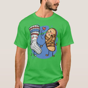 Lönsam sockel och sandaler för matchning av Perfek T Shirt