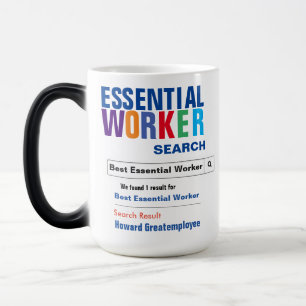 Lönsam sökning på bästa Essential Worker Magisk Mugg