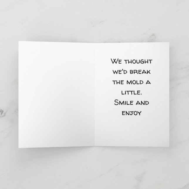 Lönsam son i juridik och dotter bröllop-årsdag kort (Inuti)