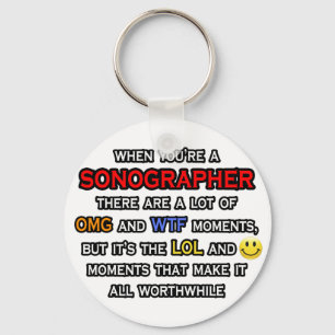 Lönsam Sonograf ... OMG WTF LOL Nyckelring