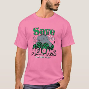 Lönsam Spara Melons Fiona Breast Cancer Awarenes T Shirt